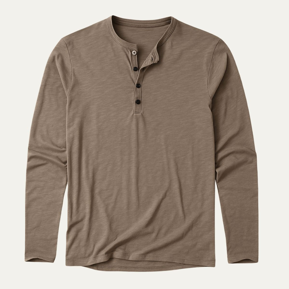 T-shirt homme boutonné manches longues