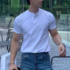 T-shirt homme boutonné