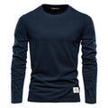 T-shirt homme col rond manches longues