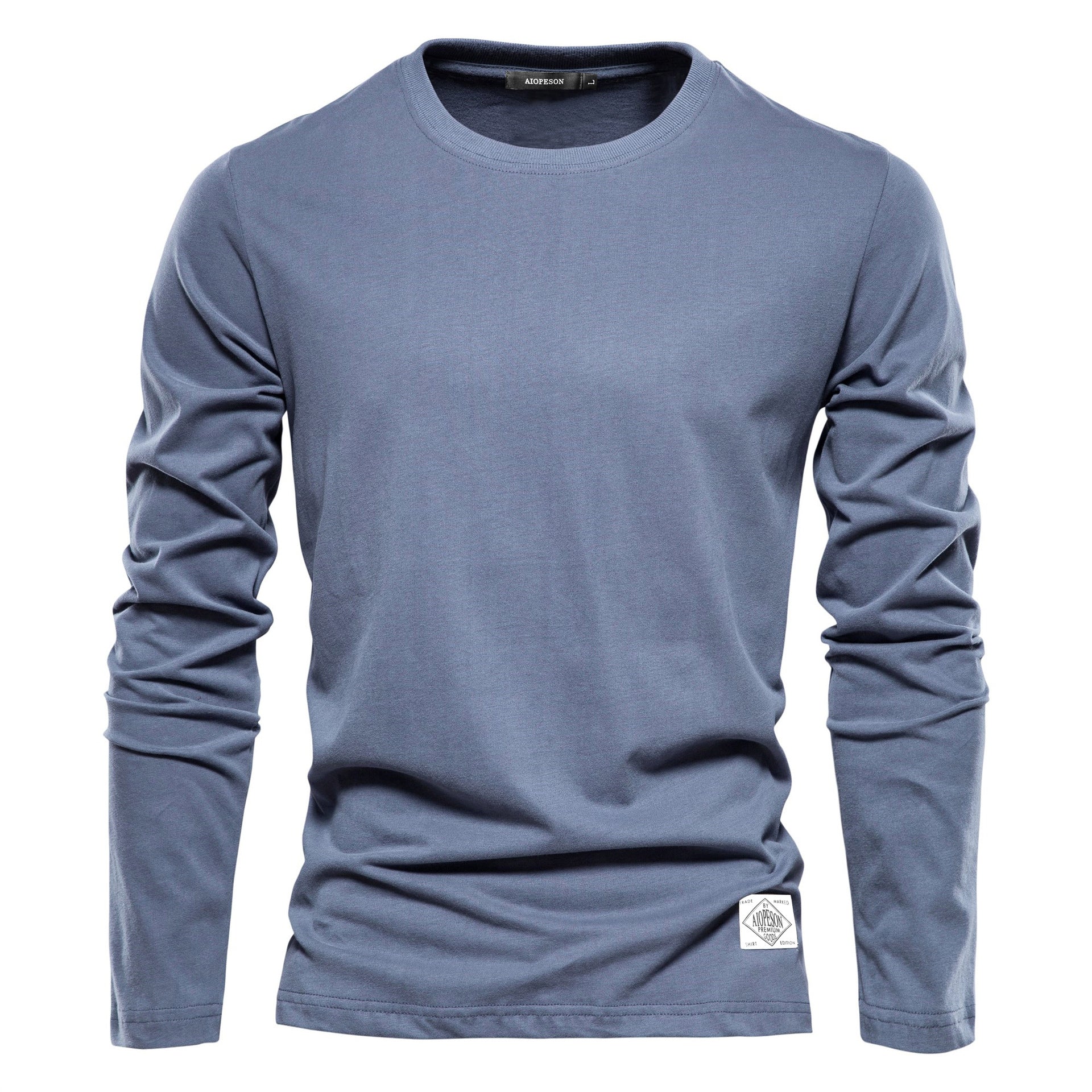 T-shirt homme col rond manches longues