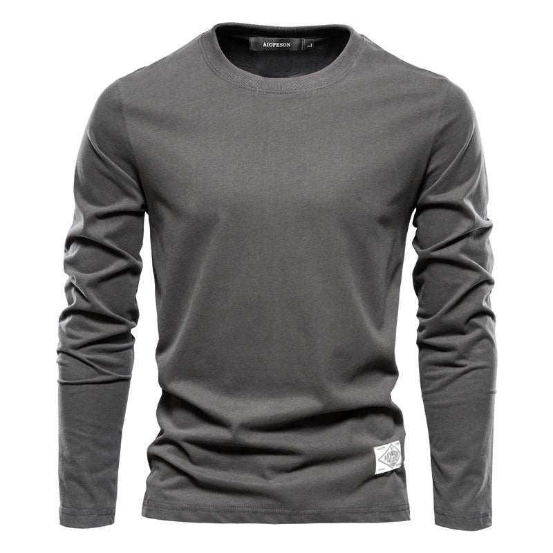T-shirt homme col rond manches longues