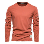 T-shirt homme col rond manches longues