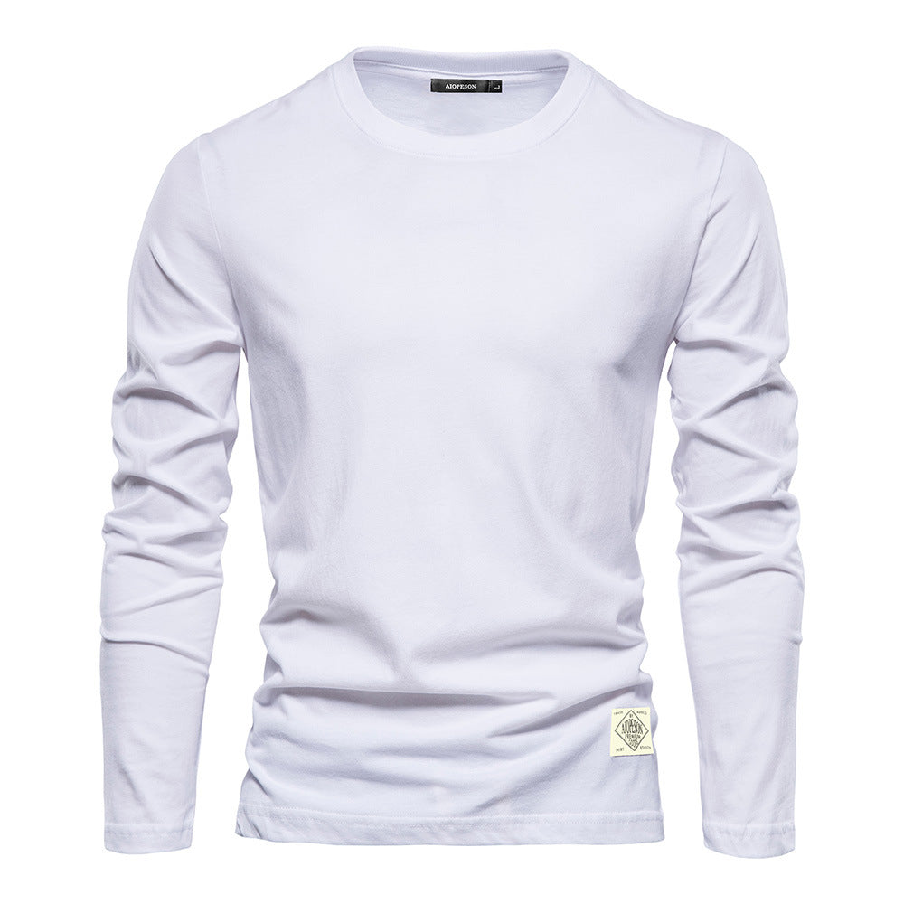 T-shirt homme col rond manches longues