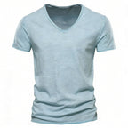 T-shirt homme col V
