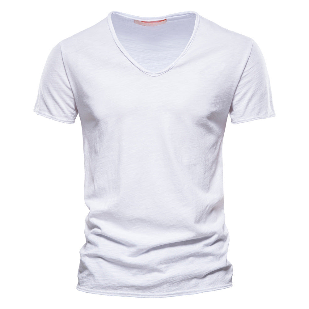 T-shirt homme col V