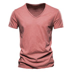 T-shirt homme col V