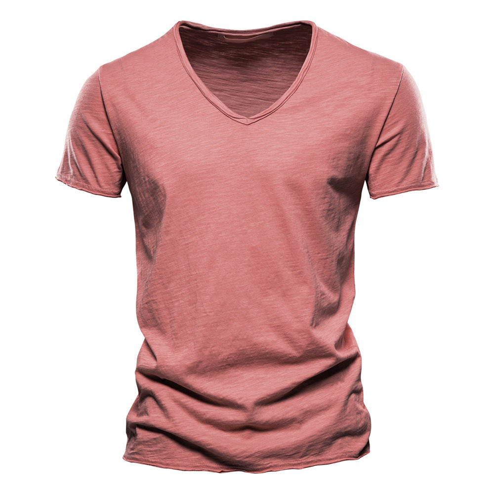 T-shirt homme col V