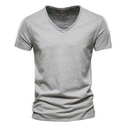 T-shirt homme col V