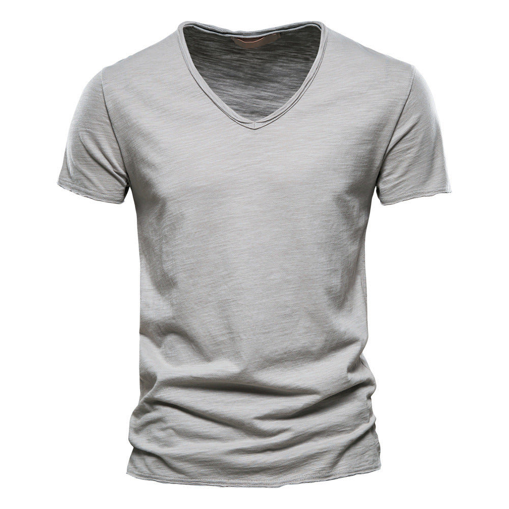 T-shirt homme col V