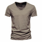 T-shirt homme col V