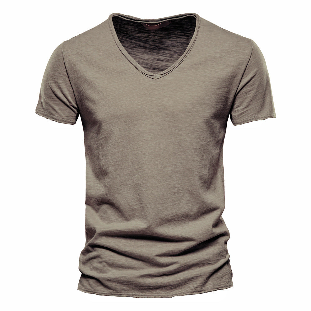 T-shirt homme col V