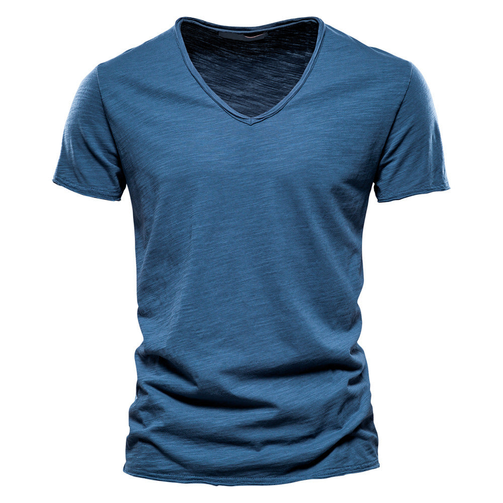 T-shirt homme col V