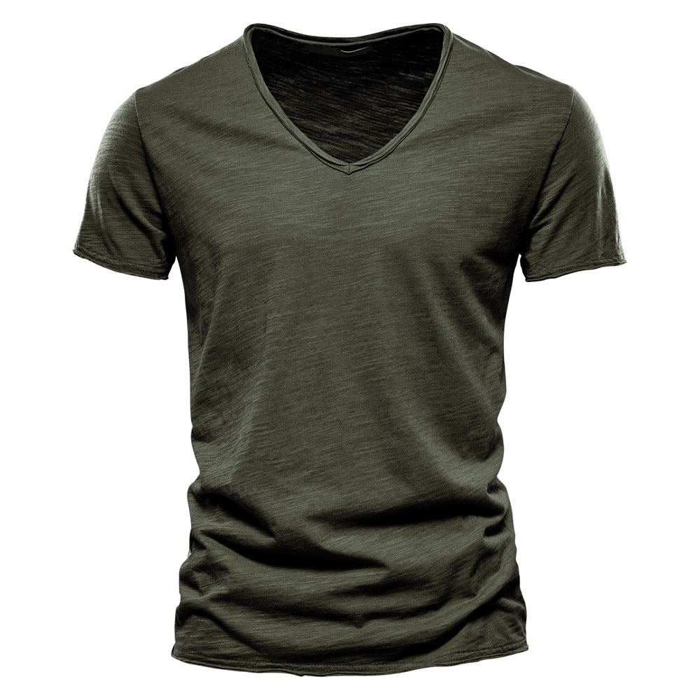 T-shirt homme col V