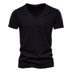 T-shirt homme col V
