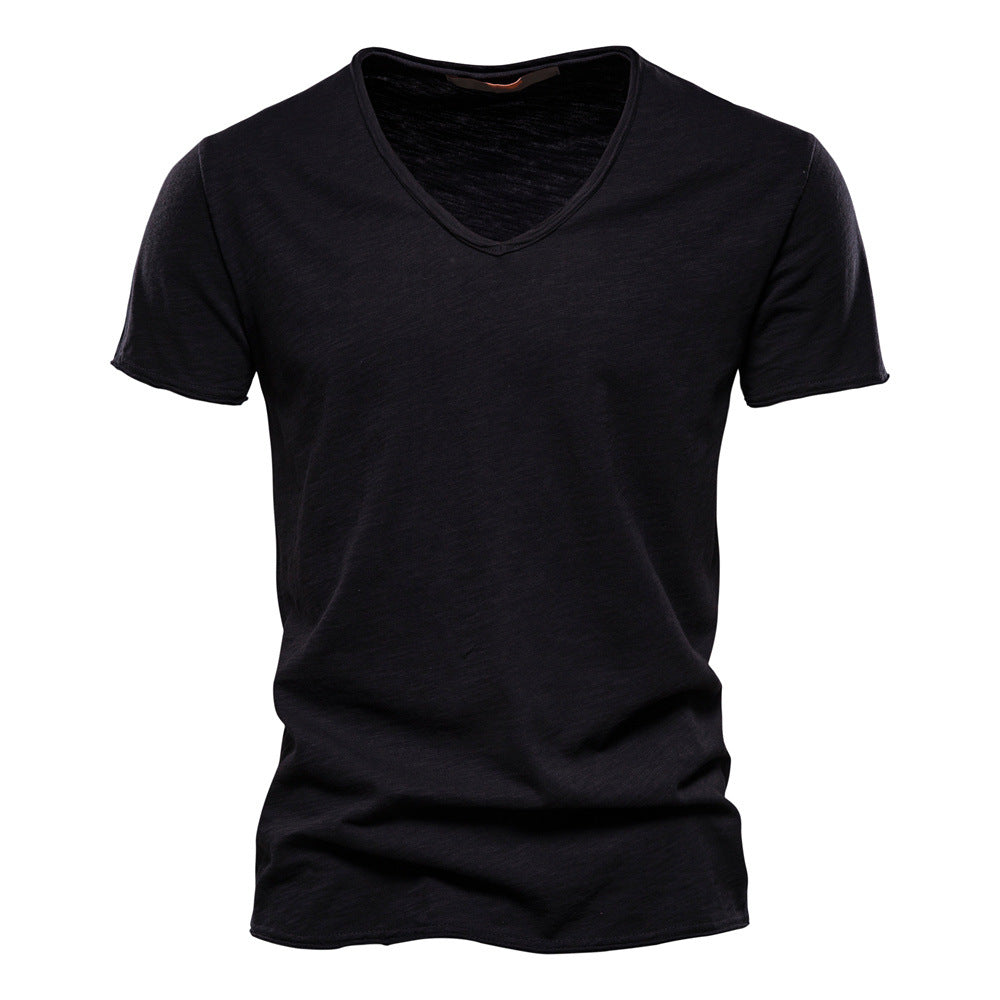 T-shirt homme col V