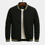 Veste homme zippée col côtelé