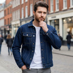 Veste en jean homme à boutons