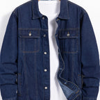 Veste en jean homme à boutons