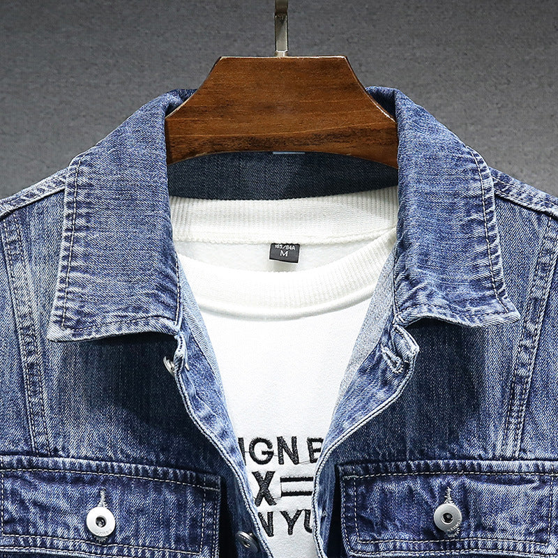 Veste en jean homme classique