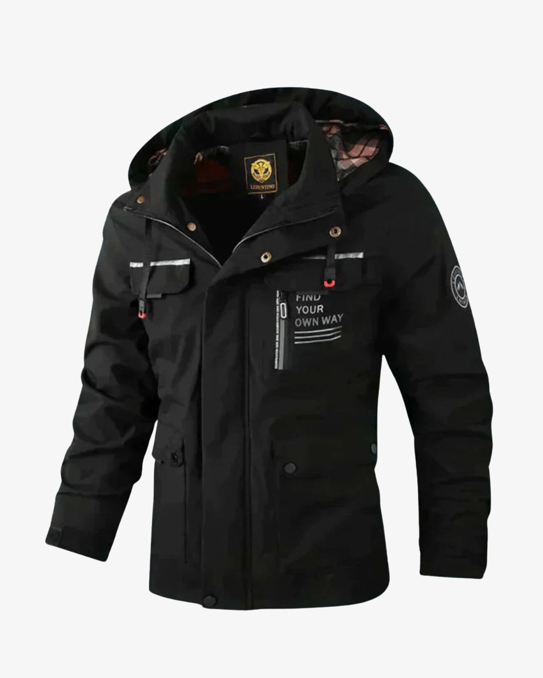Veste homme à capuche et poches multiples