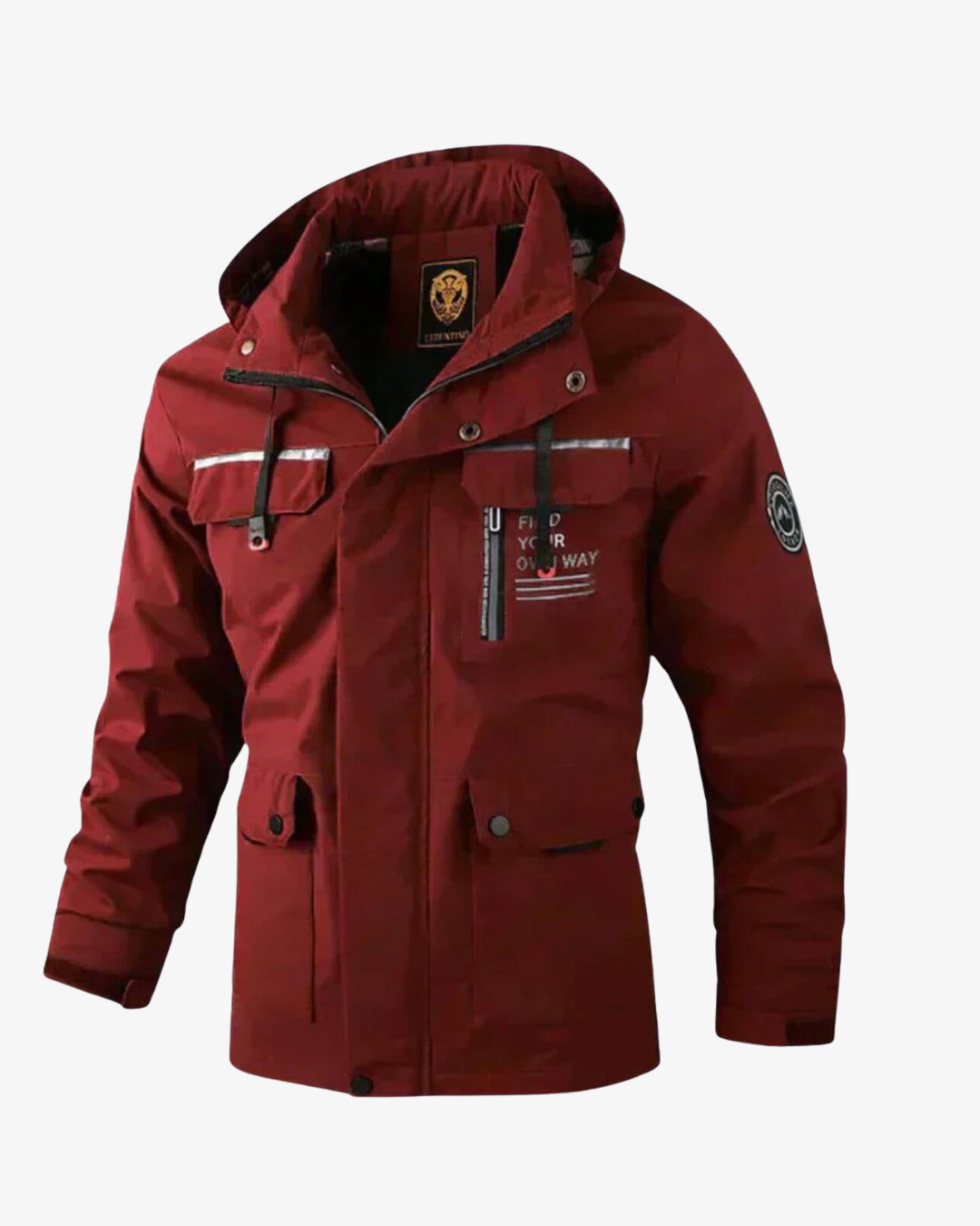Veste homme à capuche et poches multiples