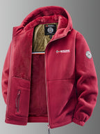 Veste homme doublée à capuche zippée