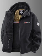 Veste homme doublée à capuche zippée