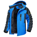 Veste homme doublée à capuche col montant zippée