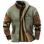 Veste homme doublée col montant zippée