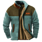 Veste homme doublée col montant zippée