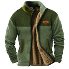 Veste homme doublée col montant zippée
