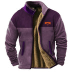 Veste homme doublée col montant zippée