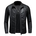 Veste homme effet cuir à col montant