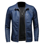 Veste homme effet cuir à col montant