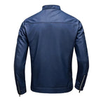 Veste homme effet cuir à col montant