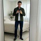 Veste homme effet daim col montant boutonnée
