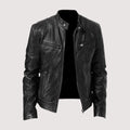 Veste homme en cuir zippée