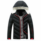 Veste homme matelassée à capuche doublée