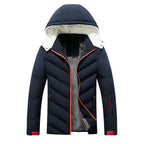 Veste homme matelassée à capuche doublée