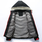 Veste homme matelassée à capuche doublée