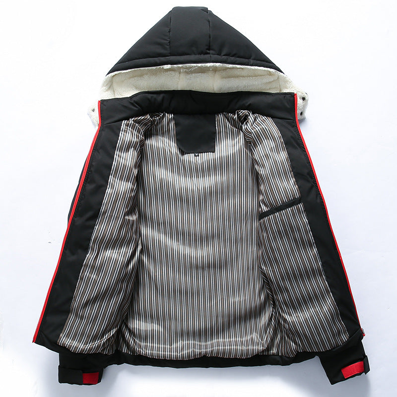 Veste homme matelassée à capuche doublée