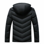Veste homme matelassée à capuche doublée