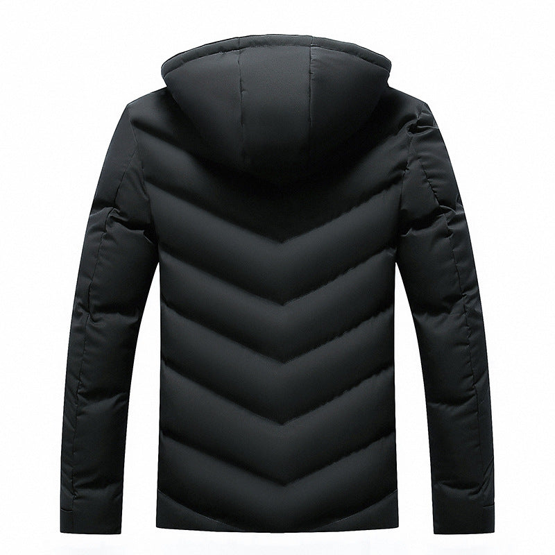 Veste homme matelassée à capuche doublée