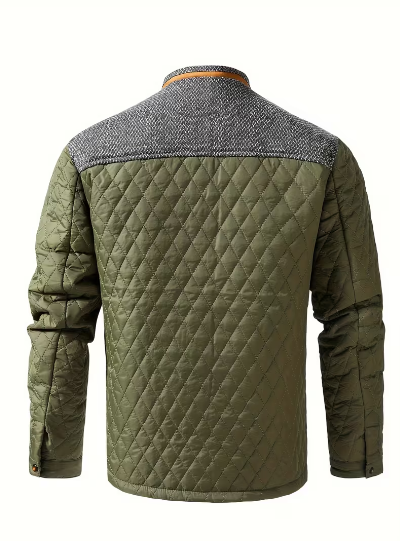 Veste Homme Matelassée à Col Droit