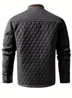 Veste Homme Matelassée à Col Droit