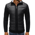 Veste homme matelassée à manches en maille