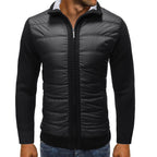 Veste homme matelassée à manches en maille