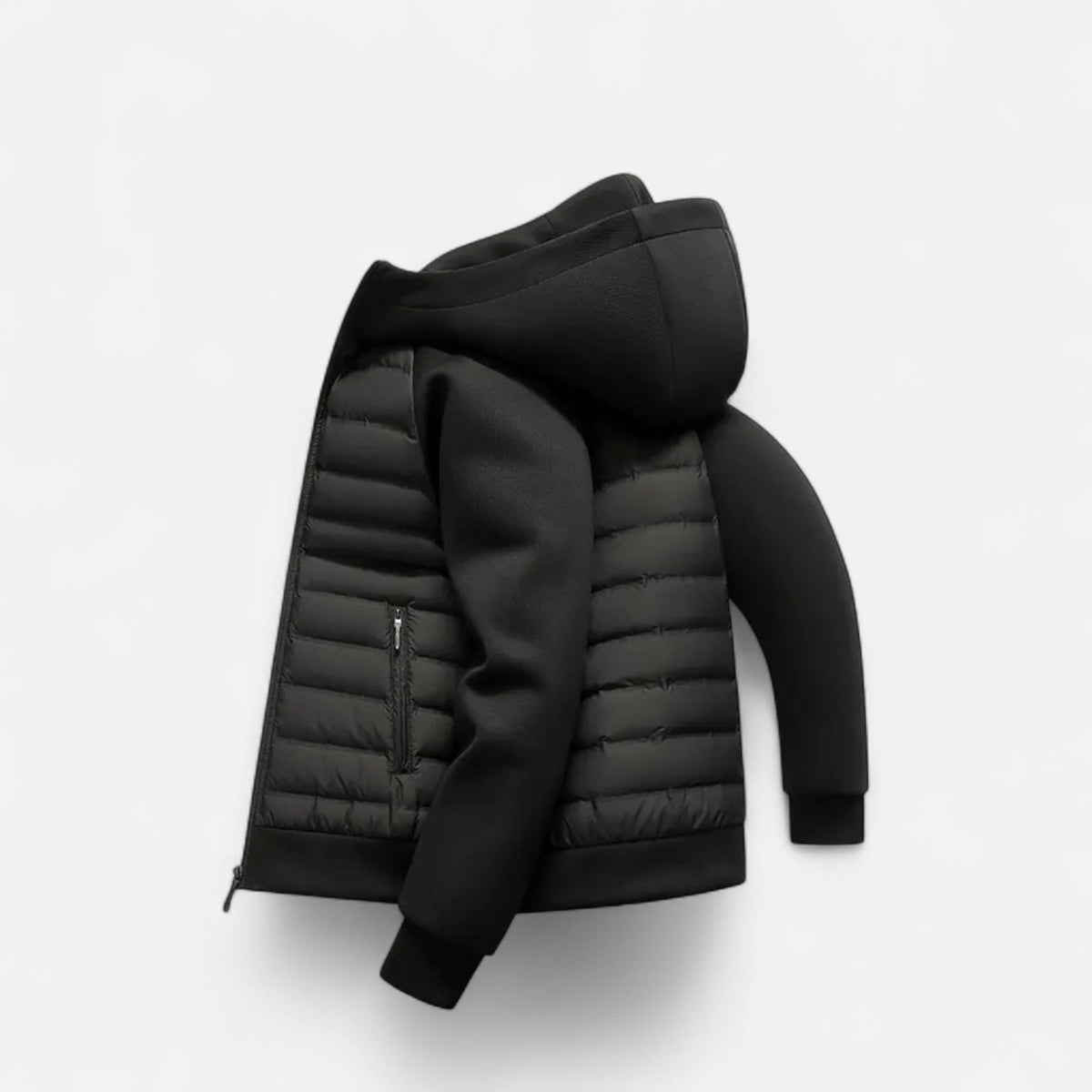 Veste homme matelassée à capuche
