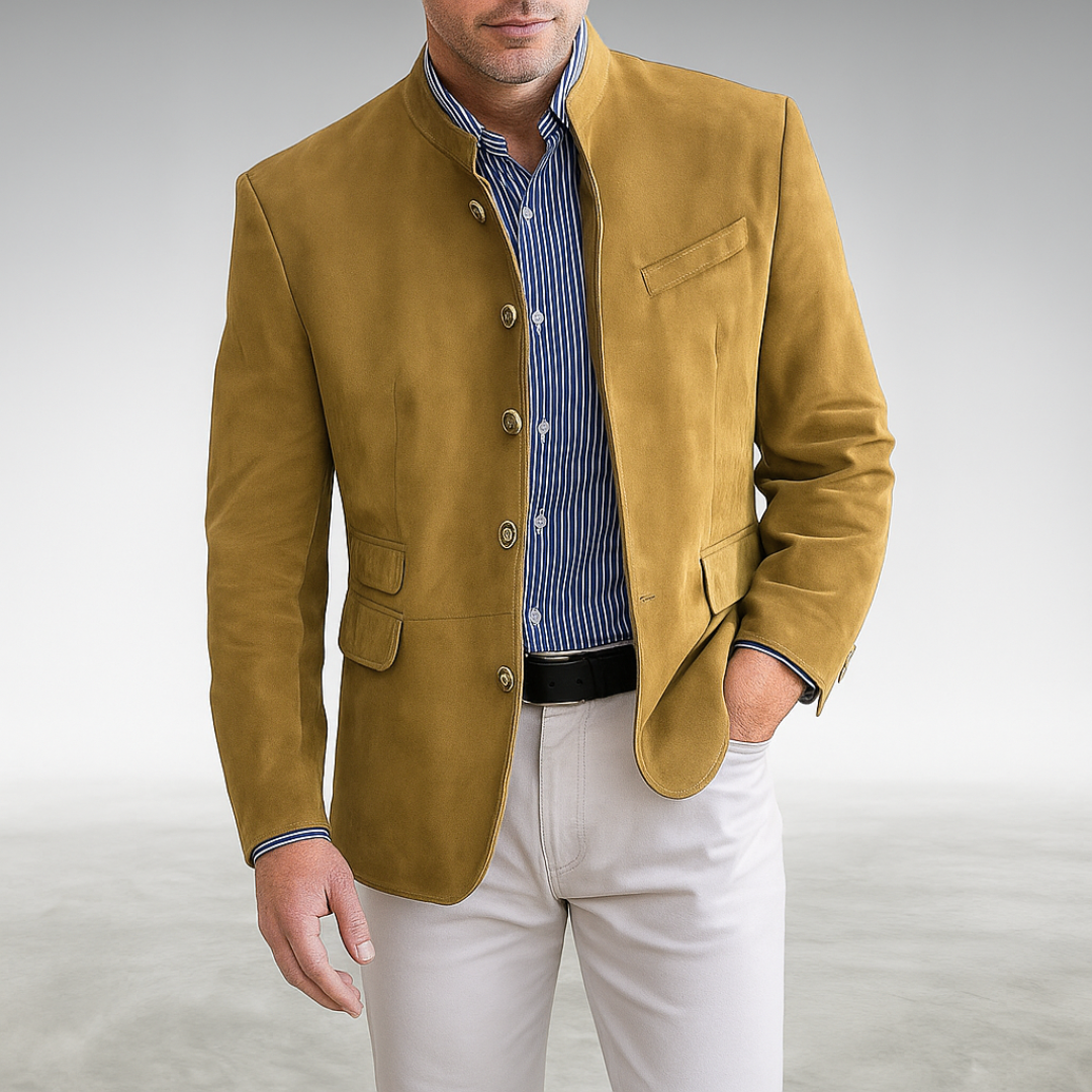 Veste homme structurée à col montant