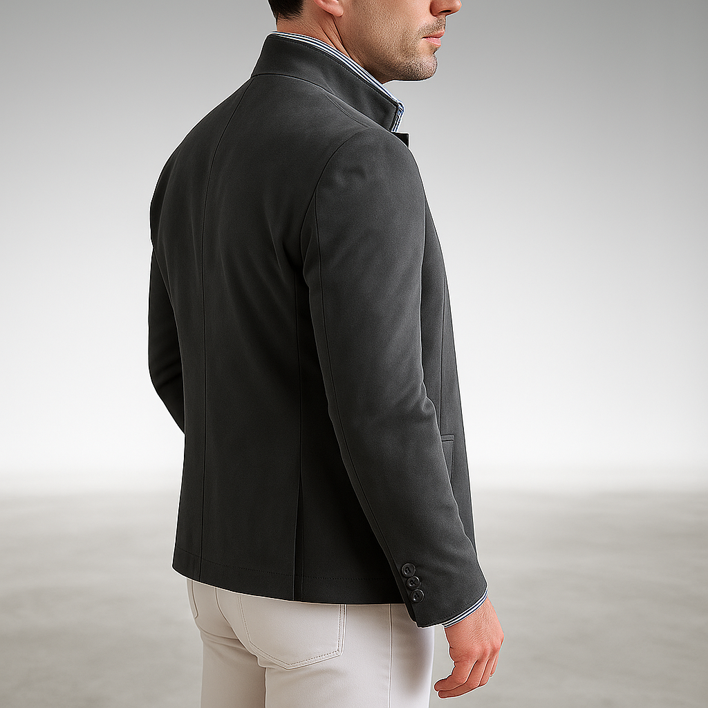Veste homme structurée à col montant